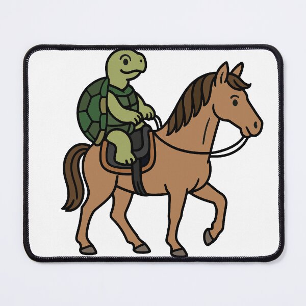 Item preview, Turtle on horse designed and sold by ICut3M.