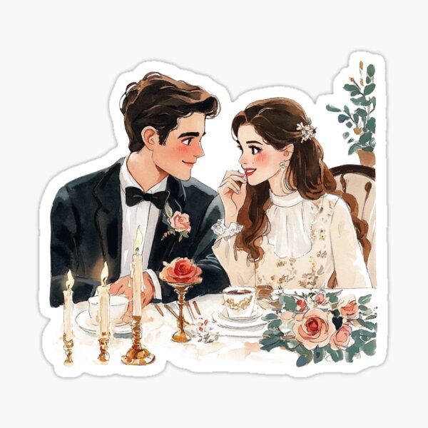 Item preview, Romantic dinner date designed and sold by positivecookie.