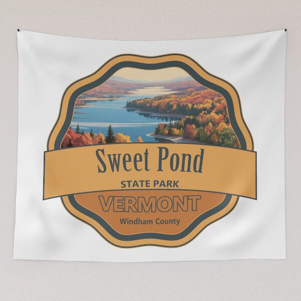 Item preview, Sweet Pond State Park, Windham County, Vermont designed and sold by Wanderful-roads.