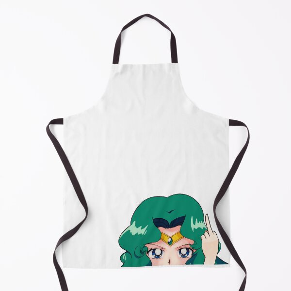 Item preview, Sailor Scout Neptune Green Hair Girl Magic Scout Peeker Middle Fingie designed and sold by 2CRE8IVE4925.