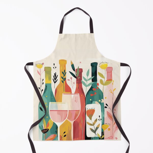 Item preview, Colorful Wine Bottles and Flowers designed and sold by junkydotcom.