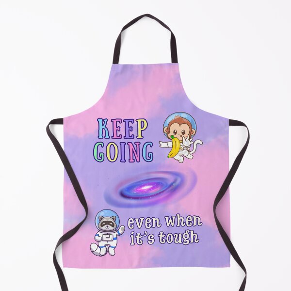 Item preview, Keep Going – Even When It’s Tough | Space Monkey & Raccoon Motivation designed and sold by MagicContOasis.