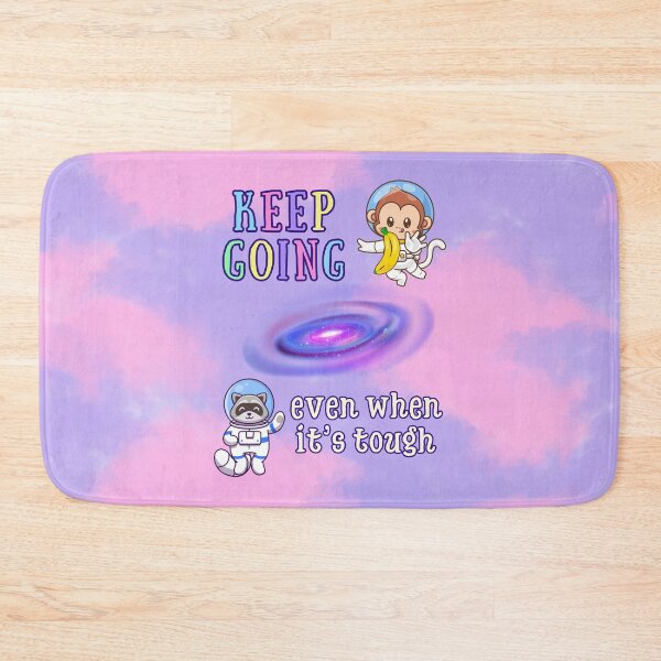 Item preview, Keep Going – Even When It’s Tough | Space Monkey & Raccoon Motivation designed and sold by MagicContOasis.