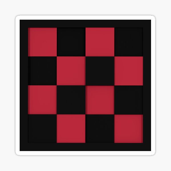 kariertes Design Sticker