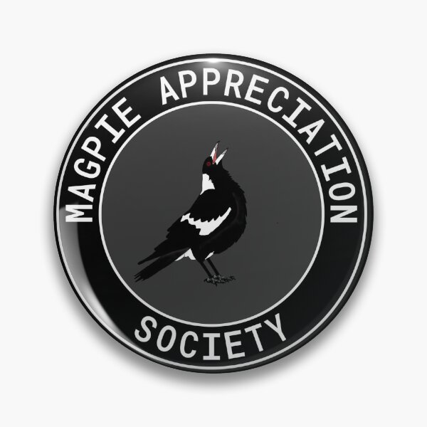 Item preview, Australian Magpie Appreciation Society designed and sold by Rob Price.