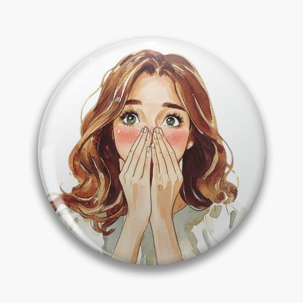 Item preview, A surprised girl designed and sold by positivecookie.