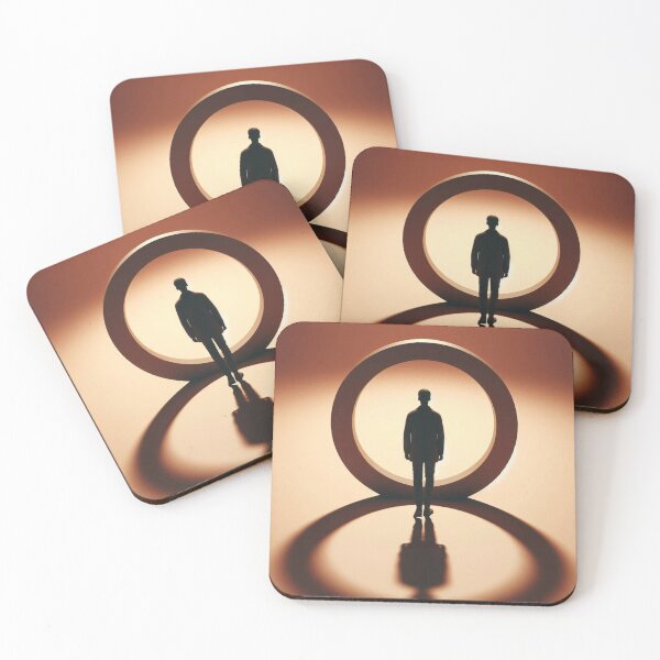 Item preview, Lone Shadow – Minimalist Silhouette on Solid Background Art designed and sold by ashokreddy343.