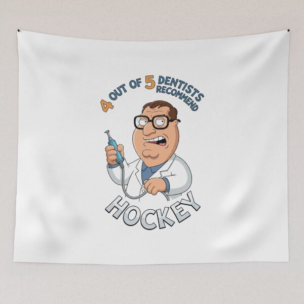 Item preview, Dentist, recommend, hockey, missing teeth, funnyfits70, Humor, Funny, retro, vintages, funny quotes, animal humor, designed and sold by FunnyFits70.