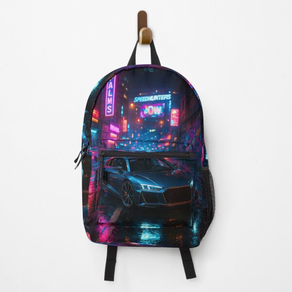 Item preview, Supercar Racing Through Neon-Lit Cyberpunk City Streets At Night designed and sold by RevUpDesign.