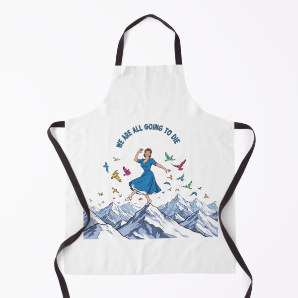 Item preview, Alpine Optimism, Smile, Twirl, Doom, We are all going to die, funnyfits70, Humor, Funny, retro, vintage, funny quotes, animal humor, designed and sold by FunnyFits70.