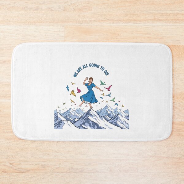 Item preview, Alpine Optimism, Smile, Twirl, Doom, We are all going to die, funnyfits70, Humor, Funny, retro, vintage, funny quotes, animal humor, designed and sold by FunnyFits70.