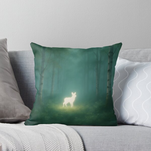 Item preview, Glowing Deer in Enchanted Forest at Dusk designed and sold by SassyArtistry.
