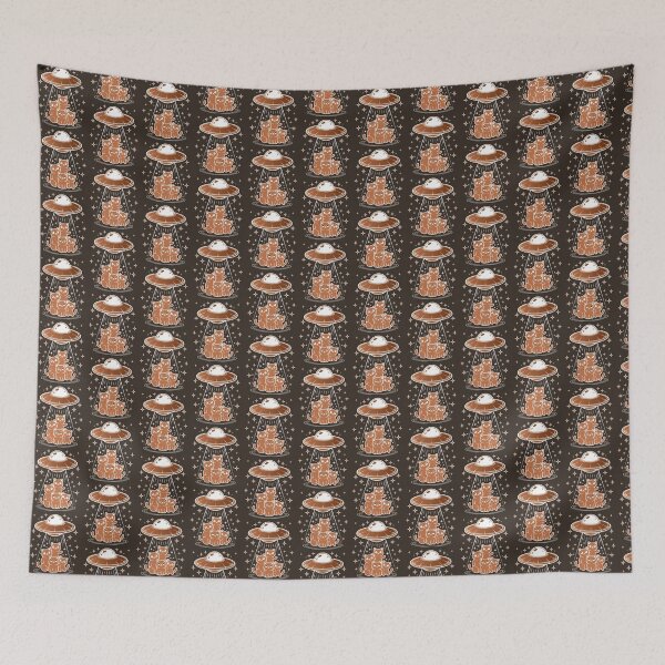 Item preview, UFO Cat Squad Space Design, Cute Alien Cats Beam Meow designed and sold by InDesignUSA.