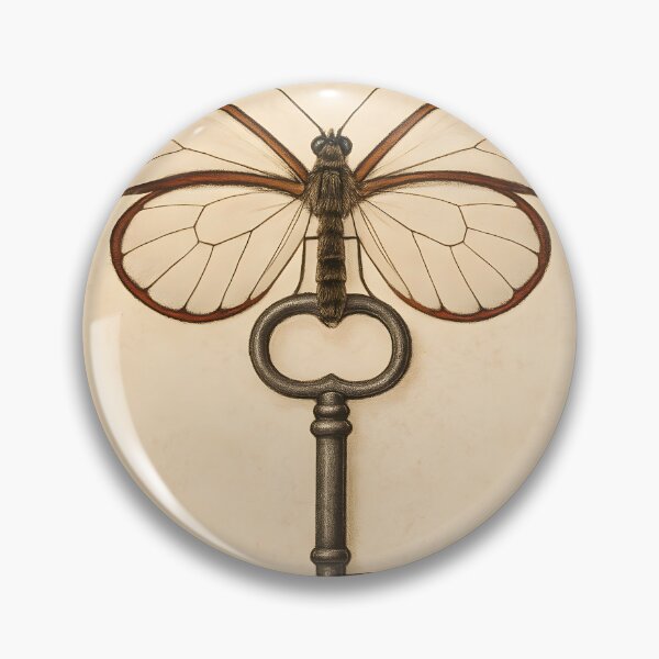 Item preview, Butterfly Wings on Vintage Skeleton Key designed and sold by SassyArtistry.