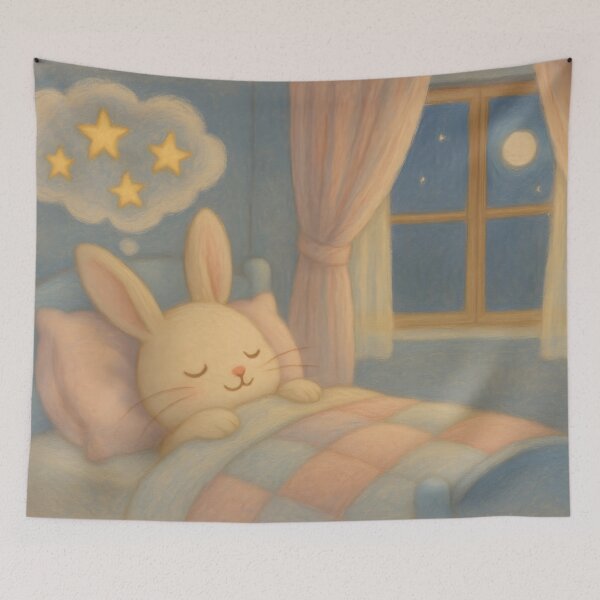 Item preview, Sleepy Bunny Under Moonlight designed and sold by SassyArtistry.