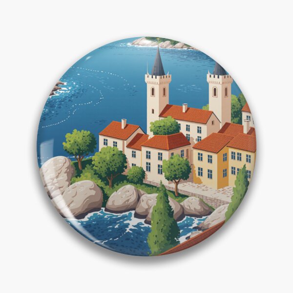 Item preview, Krka Travel Poster, Perfect Gift for Travel Enthusiasts, Vintage Style Wall Art, Slovenia art for home decor Krka print. Sticker designed and sold by Thegalleryshop1.