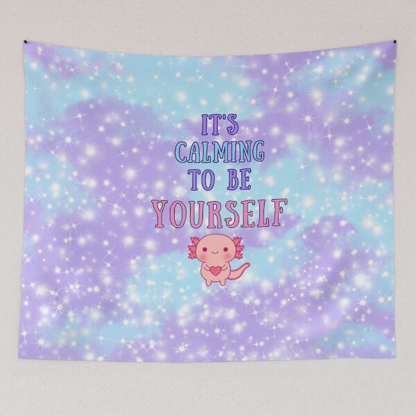 Item preview, It’s Calming to Be Yourself | Cute Axolotl Galaxy Self-Love Design designed and sold by MagicContOasis.