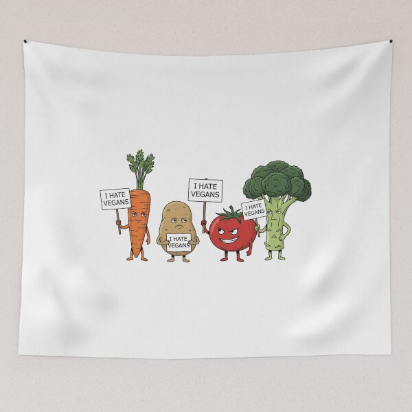 Item preview, Vegans, PETA, plant based, protest,funnyfits70, Humor, Funny, retro, vintage, funny quotes, animal humor, designed and sold by FunnyFits70.