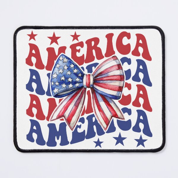 Item preview, Watercolor America Bow, Red White Blue Retro Style designed and sold by DuneHaicna.
