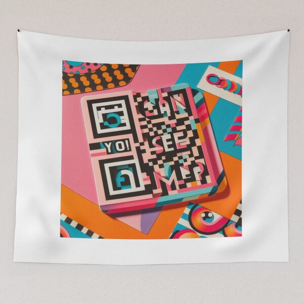 Item preview, QR Code Message – “Can You See Me?” Hidden Tech Design designed and sold by ashokreddy343.