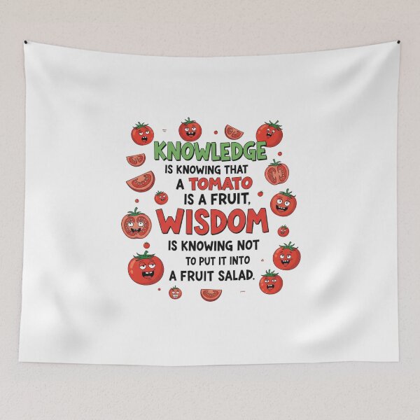 Item preview, Knowledge and Wisdom, funnyfits70, Humor, Funny, retro, vintage, meme, joke designed and sold by FunnyFits70.