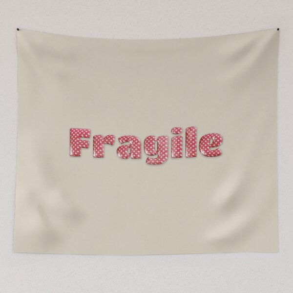 Item preview, Fragile Glass-Inspired Polka Dot Typography designed and sold by trepiu.