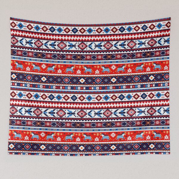 Item preview, Swedish Norwegian Folk Art – Colorful Nordic Tribal Pattern designed and sold by Prints and Lifestyle.