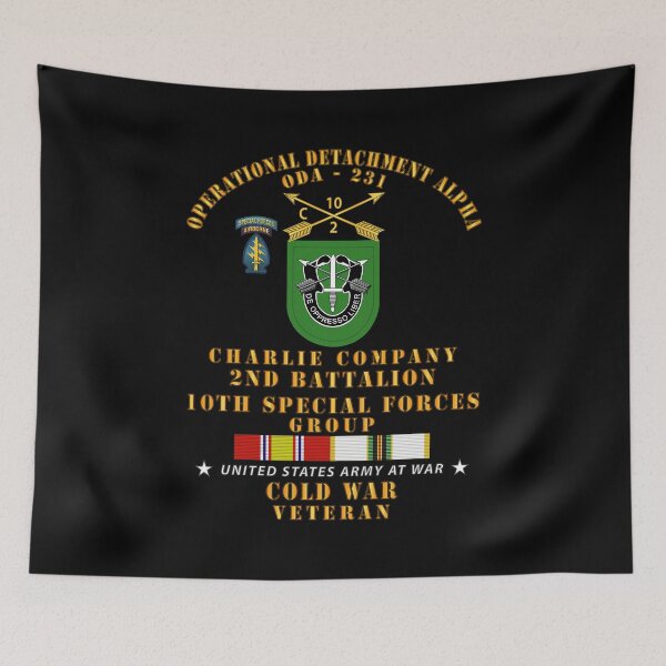 Item preview, Army - ODA 231 - C Co, 2nd Bn 10th SFG w COLD SVC designed and sold by Military Insignia Products.