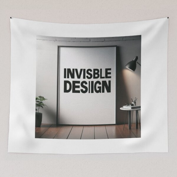 Item preview, Invisible Design – Blank Canvas with Conceptual Text Art designed and sold by ashokreddy343.