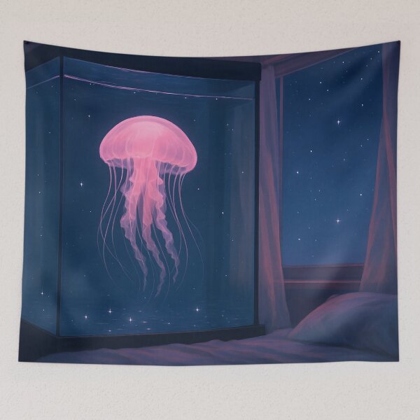 Item preview, Glowing Jellyfish Aquarium by Moonlight designed and sold by SassyArtistry.