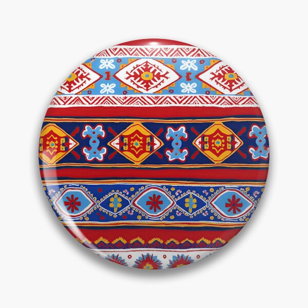 Item preview, Swedish Norwegian Folk Art – Colorful Nordic Tribal Pattern designed and sold by Prints and Lifestyle.