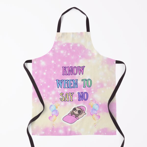 Item preview, Know When to Say No | Self-Care Quote with Sleeping Sloth designed and sold by MagicContOasis.