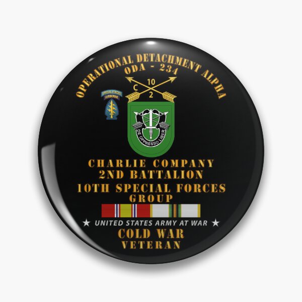 Item preview, Army - ODA 234 - C Co, 2nd Bn 10th SFG w COLD SVC designed and sold by Military Insignia Products.