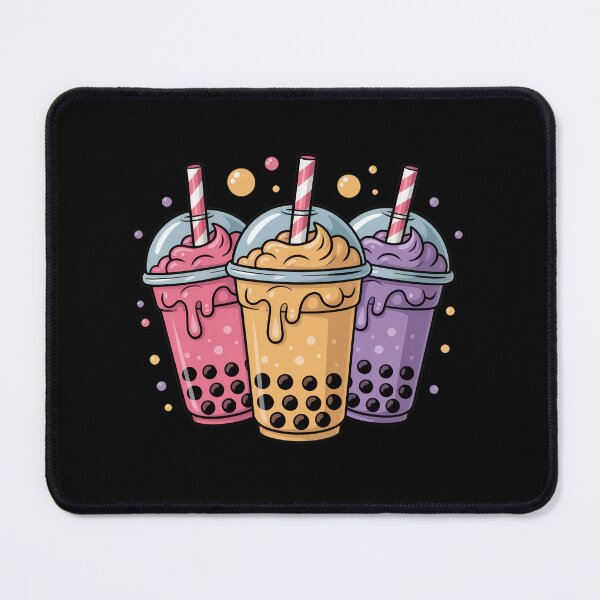 Artikelvorschau, Drei bunte Bubble Tea Tassen entworfen und verkauft von jkrphoto.