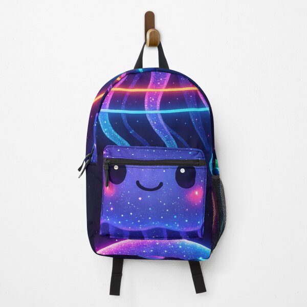 Item preview, Kawaii Jellyfish Floating Through Neon Galaxy designed and sold by SassyArtistry.