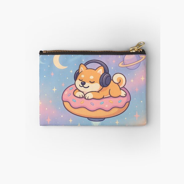 Item preview, Shiba Astronaut Napping on Donut Spaceship designed and sold by SassyArtistry.