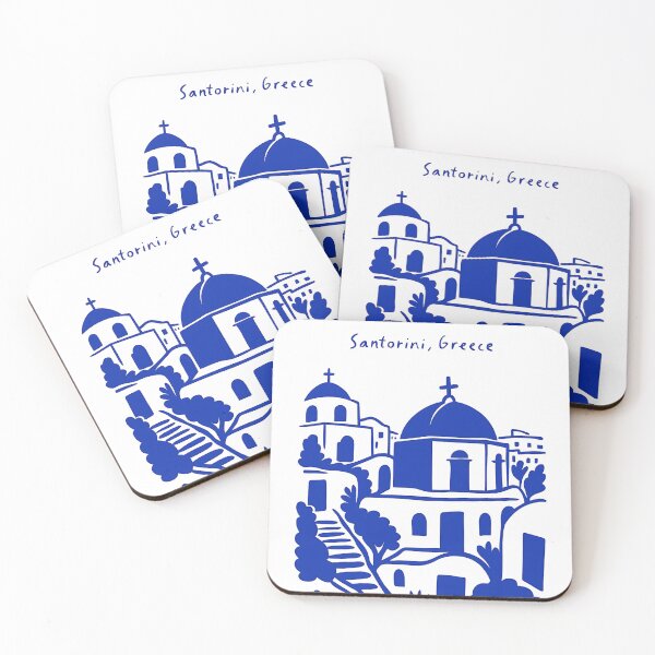 Item preview, Santorini, Greece Sketch designed and sold by Broken Minimalister.