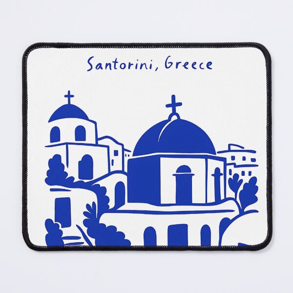 Item preview, Santorini, Greece Sketch designed and sold by Broken Minimalister.