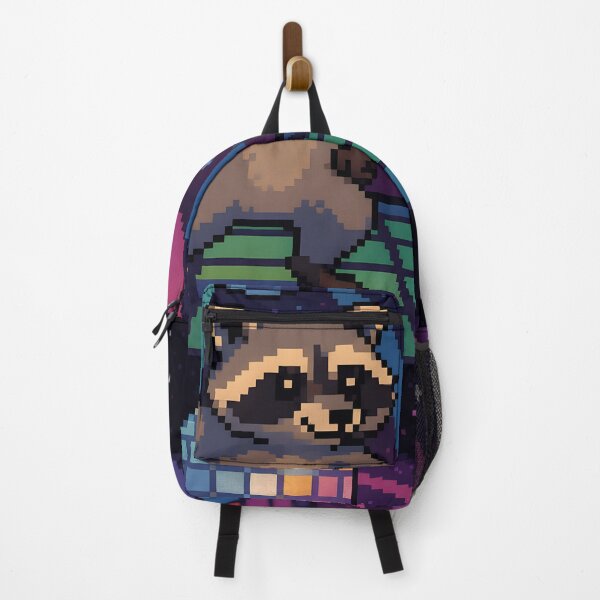 Item preview, Pixel Raccoon Dancing at 80s Disco Party designed and sold by SassyArtistry.