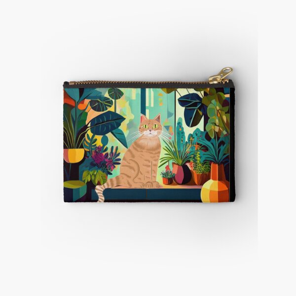 Item preview, Ginger Cat with plants  designed and sold by Nicksplants.