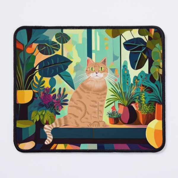 Item preview, Ginger Cat with plants  designed and sold by Nicksplants.