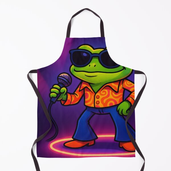 Item preview, Cool Frog Singing at a Disco Party designed and sold by SassyArtistry.