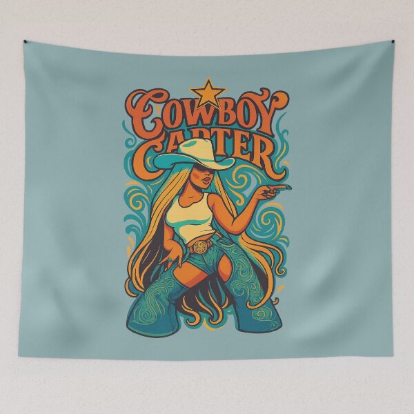 Item preview, Beyonce Cowboy Carter - Iconic Flared Pants & Cowboy Hat designed and sold by GirlyPopped.