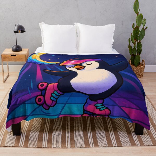 Item preview, Roller Disco Penguin Under Neon Lights designed and sold by SassyArtistry.