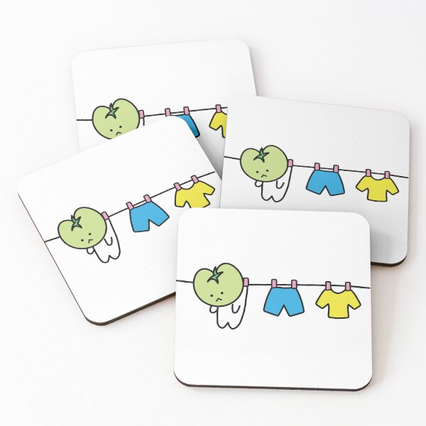 Item preview, Kawaii Green Tomato Mascot No. 8 designed and sold by hyehye33.