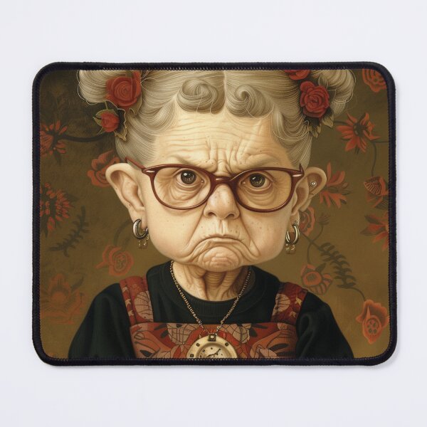 Item preview, Tattooed Granny Don't Give a Damn designed and sold by FemmeRebellion.