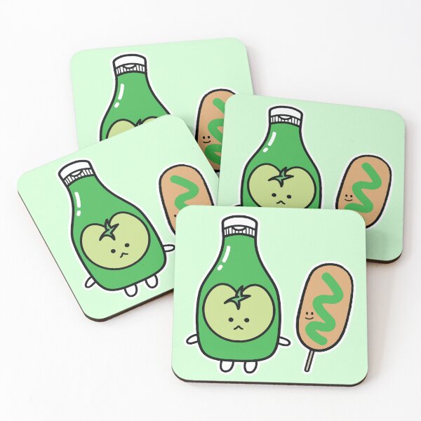 Item preview, Kawaii Green Tomato Mascot No. 6 designed and sold by hyehye33.
