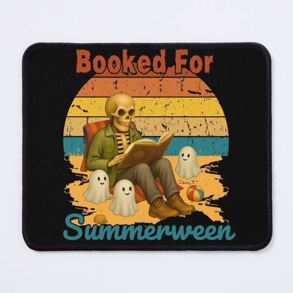 Item preview, Summerween Skeleton Reading Beach Vibes designed and sold by CottonandQuill.