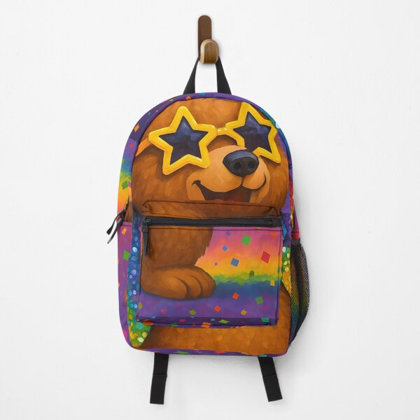 Item preview, Funky Disco Bear in Rainbow Jacket designed and sold by SassyArtistry.