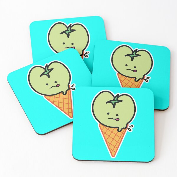 Item preview, Kawaii Green Tomato Mascot No. 4 designed and sold by hyehye33.